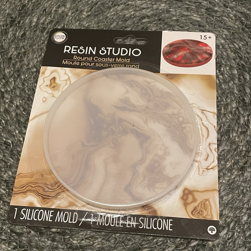 ✅1X ❗️Resin Studio Round Coaster Silicone Mold for Epoxy Resin Art  #️⃣0851-53